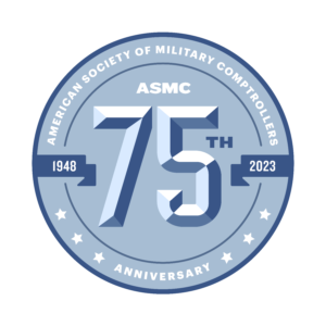 ASMC Logo 75th Anniversary Silver and Blue